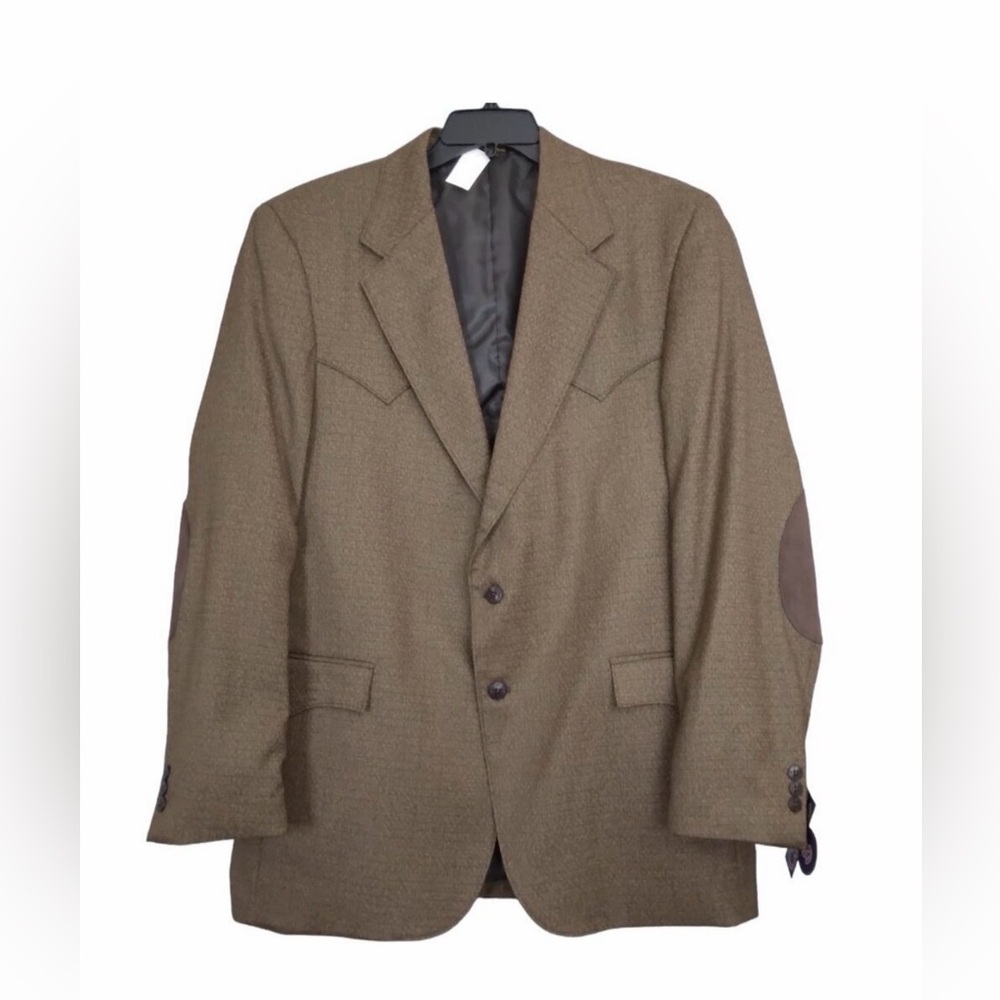Circle S | NWT Western Cowboy Blazer Suit Jacket Brown | Size 46L